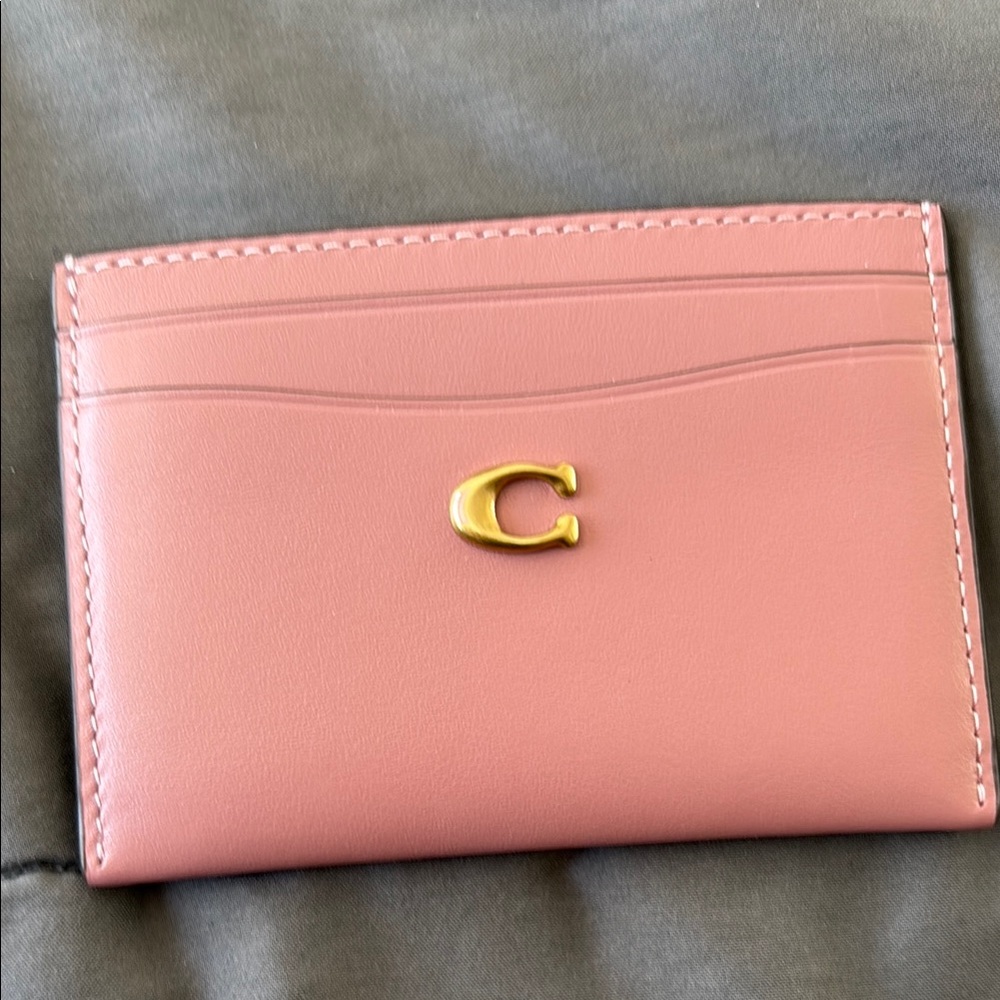 Coach Pink Card Holder